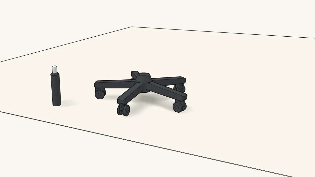 Step 6: Pull the protective cap off the gas cylinder. — IKEA ALEFJÄLL assembly