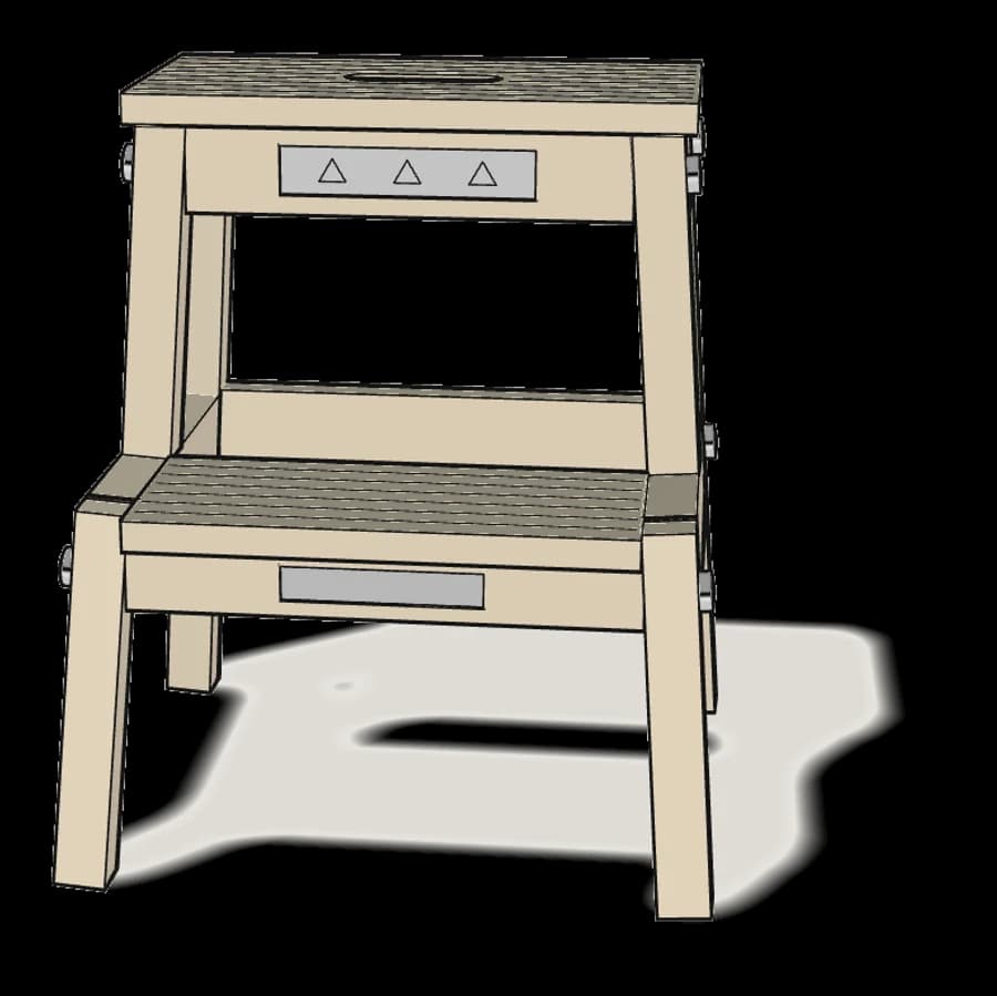 IKEA BEKVÄM Step Stool, assembled