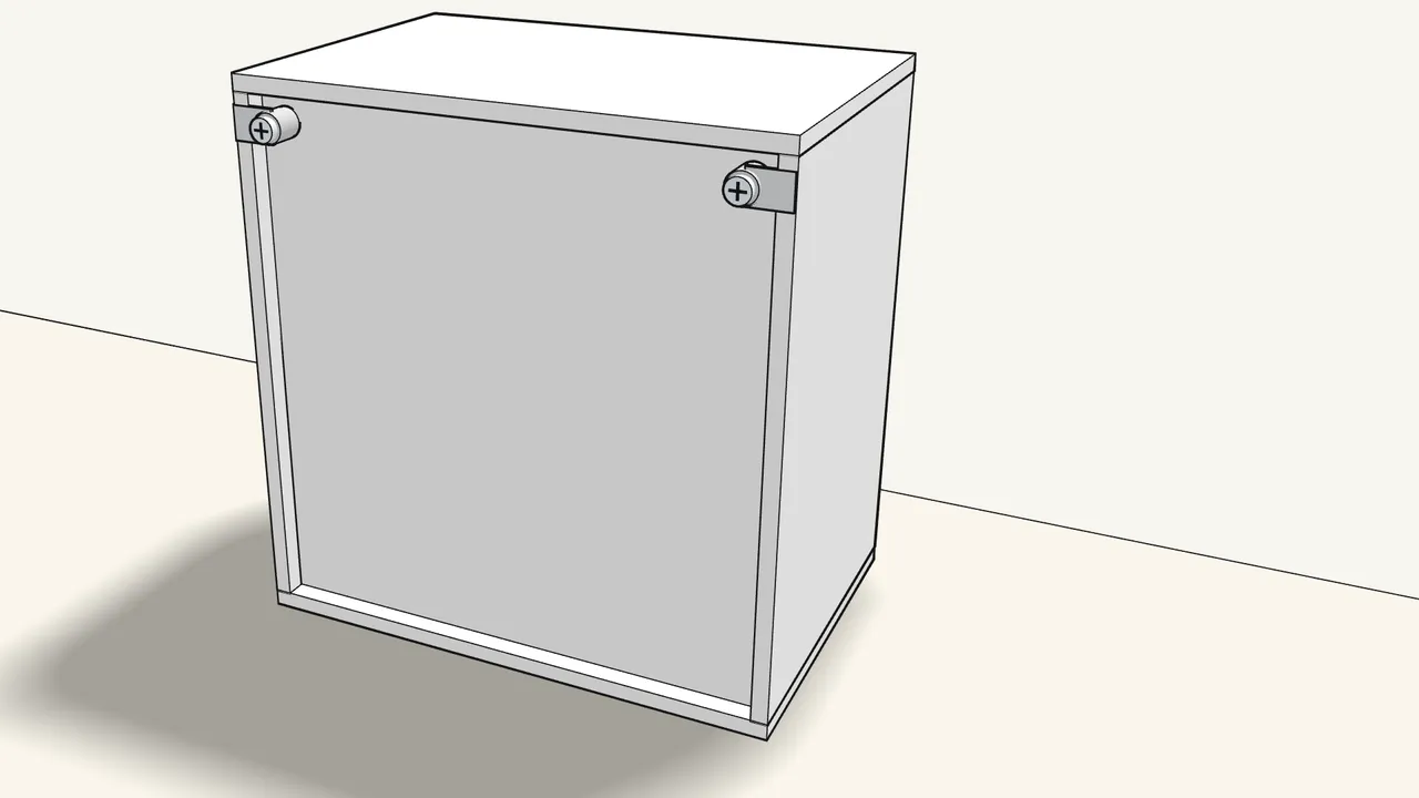 Step 10: Skirting board? Screw a knob (141414) onto each wall fitting. — IKEA BESTÅ assembly