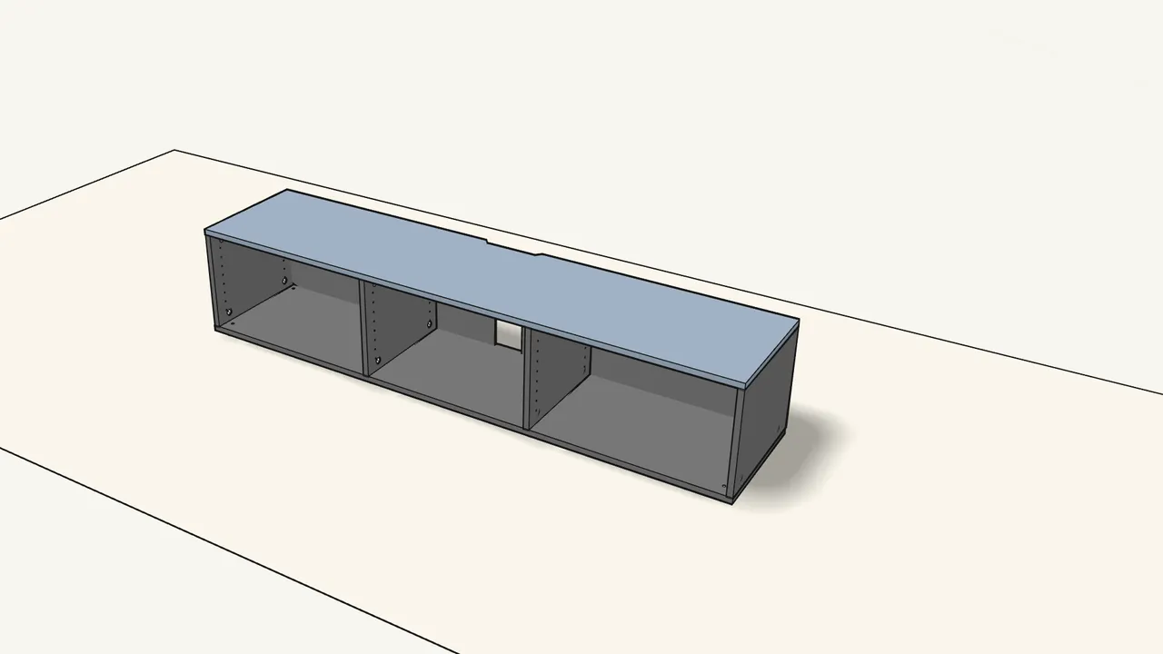 Step 10: Turn the top panel over and lower it onto the frame. — IKEA BESTÅ assembly