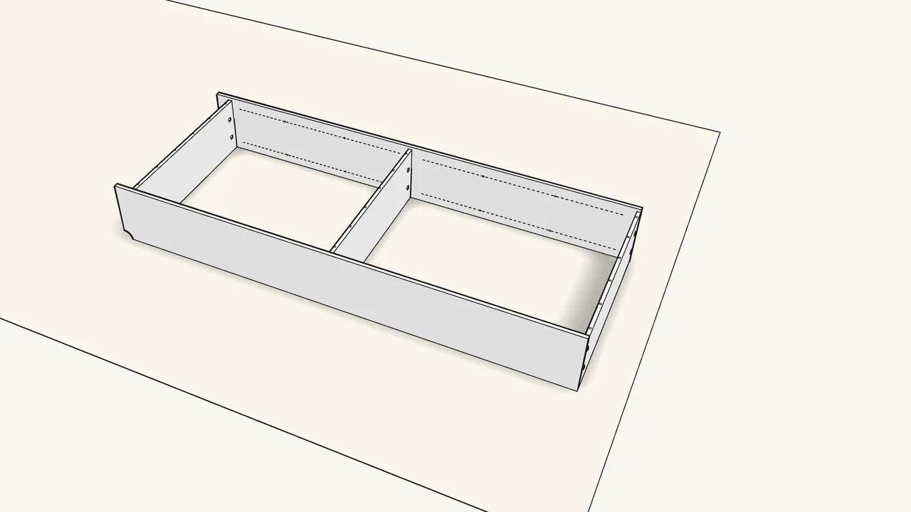 Step 8: Turn the frame onto its front. — IKEA BILLY assembly