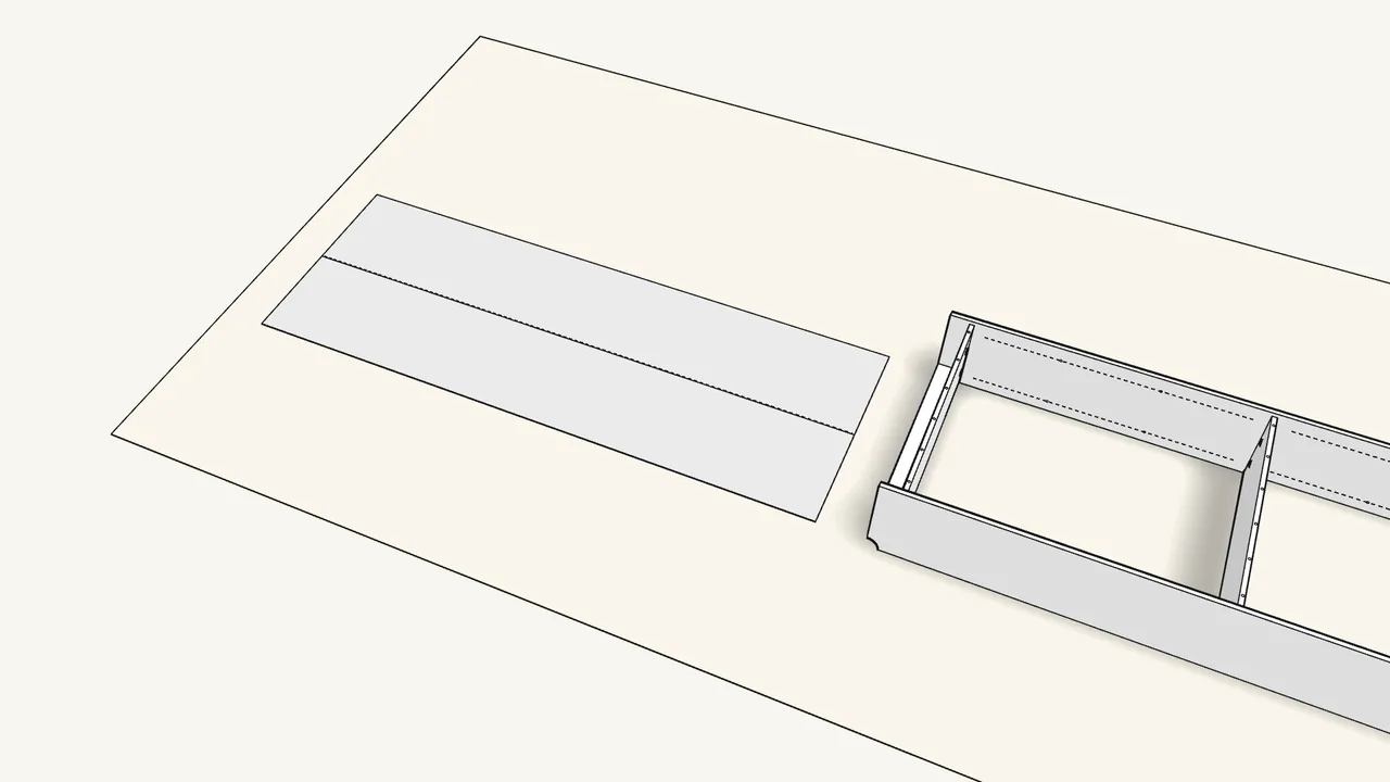 Step 9: Unfold the back panel flat. — IKEA BILLY assembly