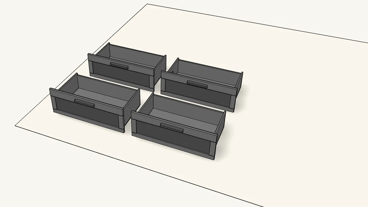 Step 21: Build the other 3 drawers the same way. — IKEA BRIMNES assembly