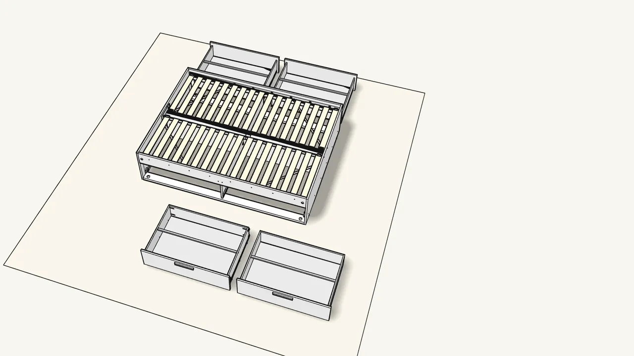 Step 24: Build all four drawers the same way. — IKEA BRIMNES assembly