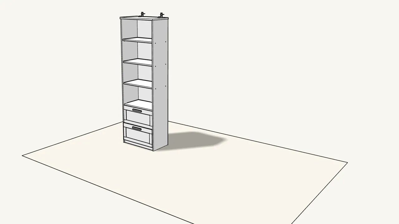 Step 28: Slide the drawers into the runners and push them closed. — IKEA BRIMNES assembly