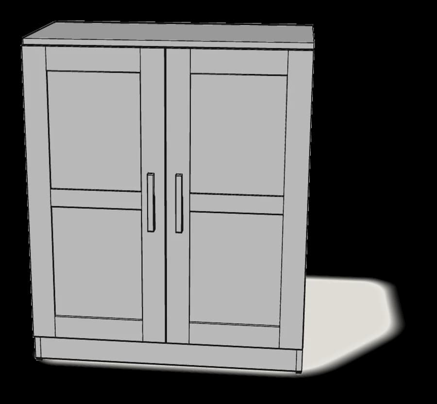 BRIMNES Cabinet with Doors