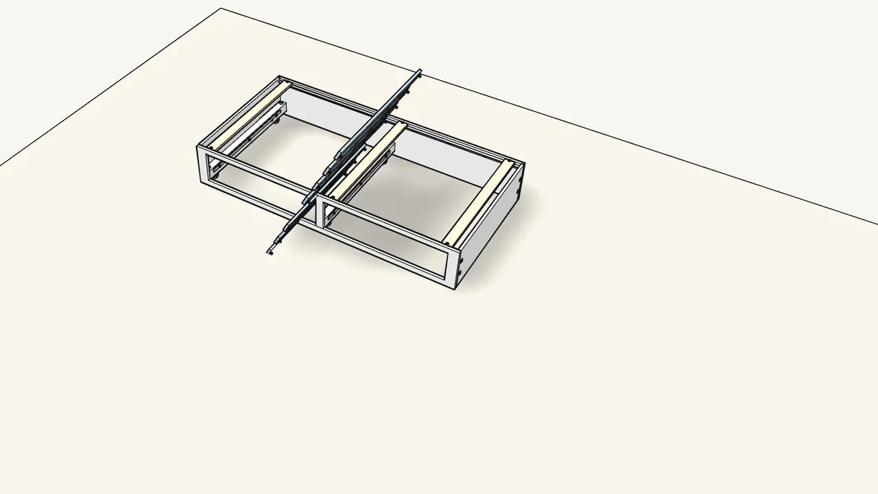 Step 11: Stand the pull-out bed up. Pin the other 9 slats and lay them in. — IKEA BRIMNES assembly