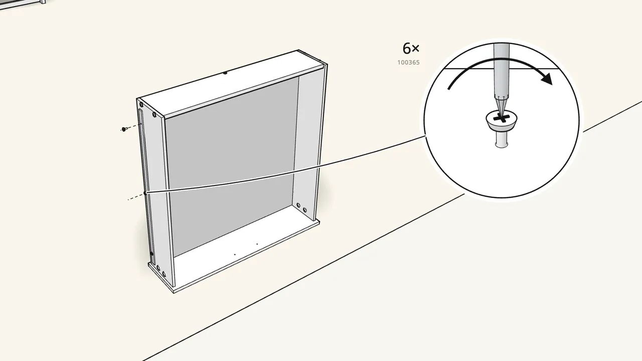 Step 26: Screw the runners DR and DL onto the drawer sides. — IKEA BRIMNES assembly