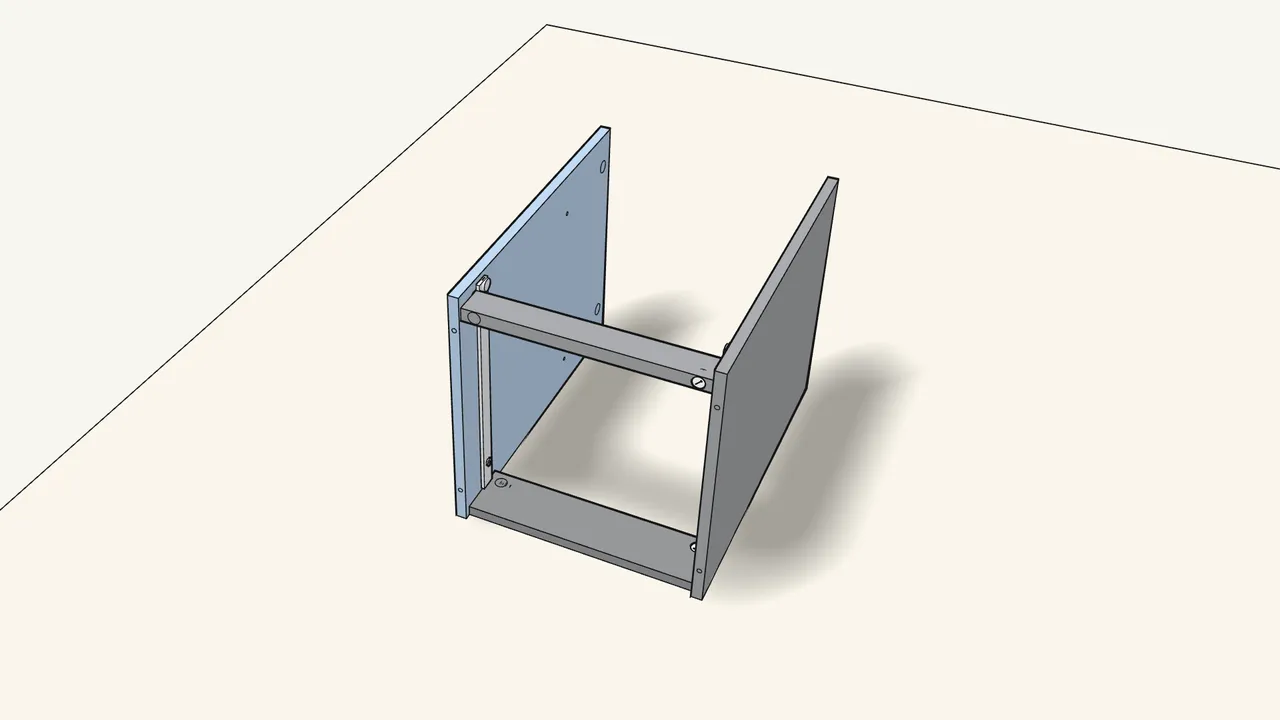 Step 5: Raise that side and fit the second side panel. — IKEA BRIMNES assembly