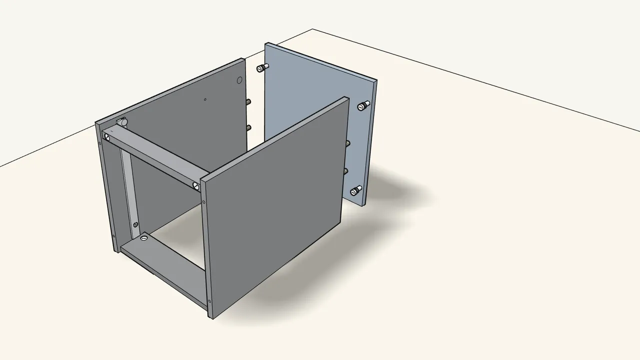 Step 8: Push 4 dowels into the sides and fit the top panel. — IKEA BRIMNES assembly