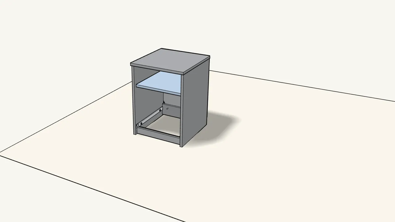 Step 14: Lay the shelf on the supports. — IKEA BRIMNES assembly