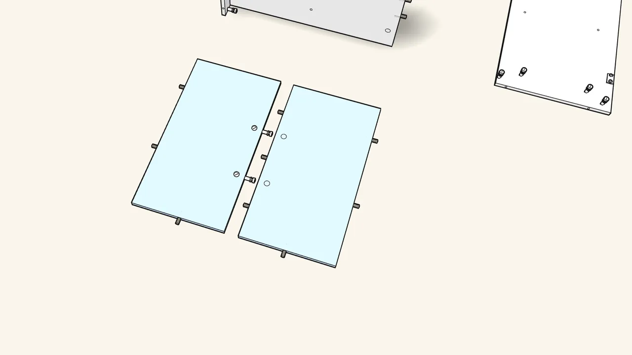 Step 4: Join the 2 lower back panels. — IKEA BRIMNES assembly