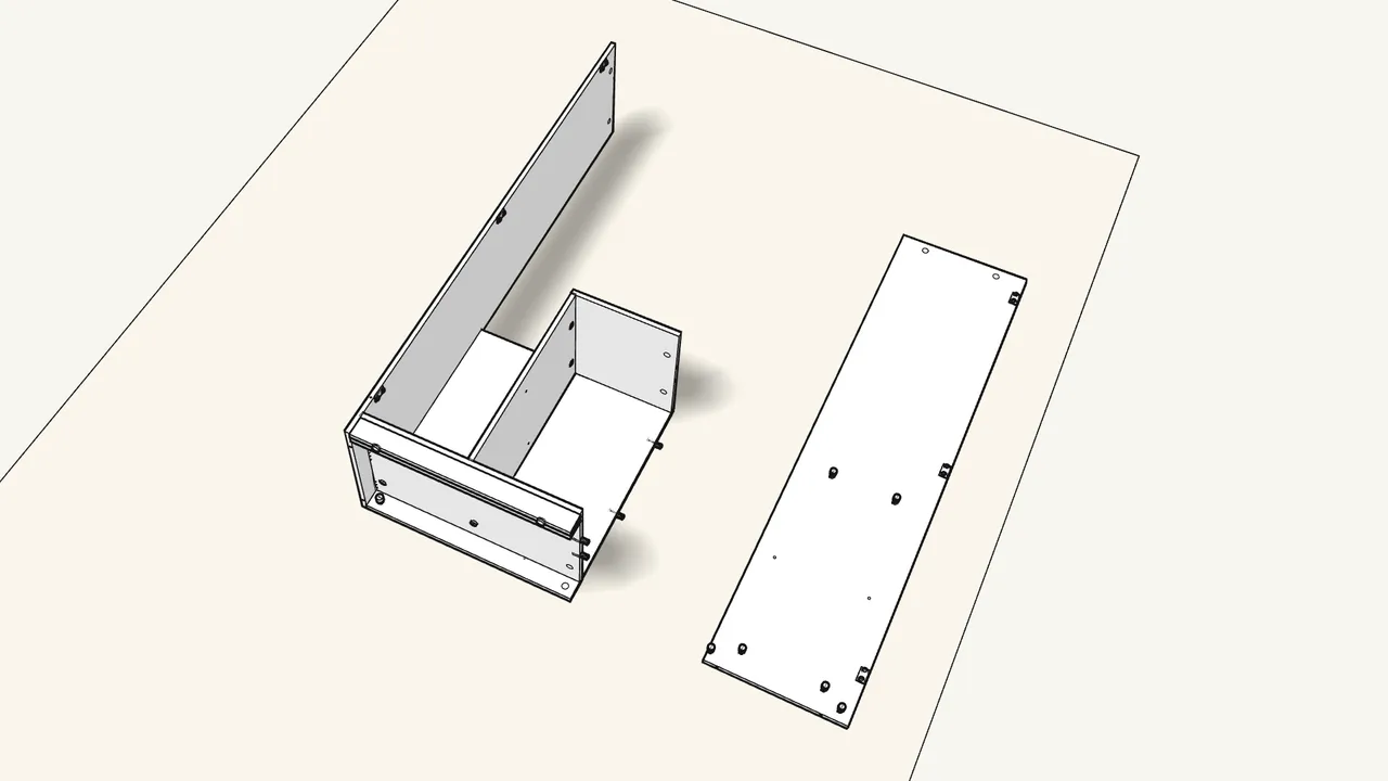 Step 9: Push 6 dowels into the 2 rails and slide them in under the bottom. — IKEA BRIMNES assembly