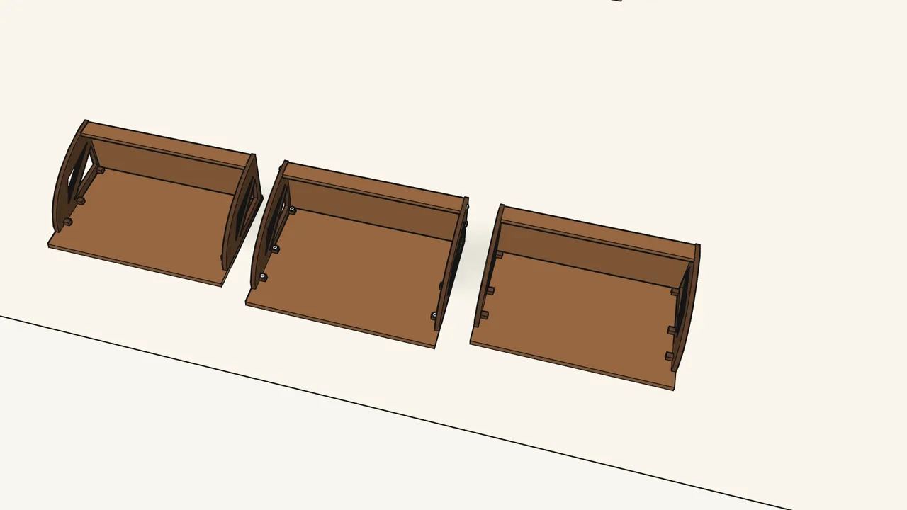 Step 15: Build the other 2 compartments the same way. — IKEA BRUSALI assembly