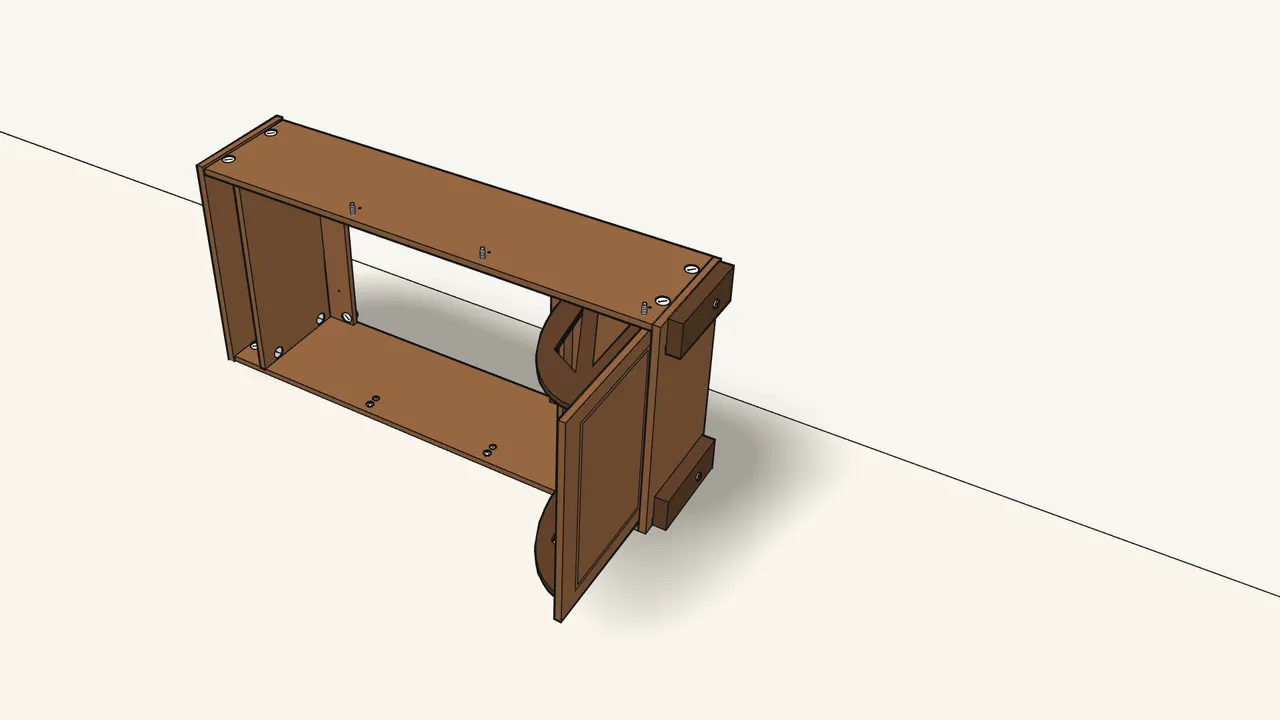 Step 16: Hook the lowest compartment onto its 2 pivot pins. — IKEA BRUSALI assembly