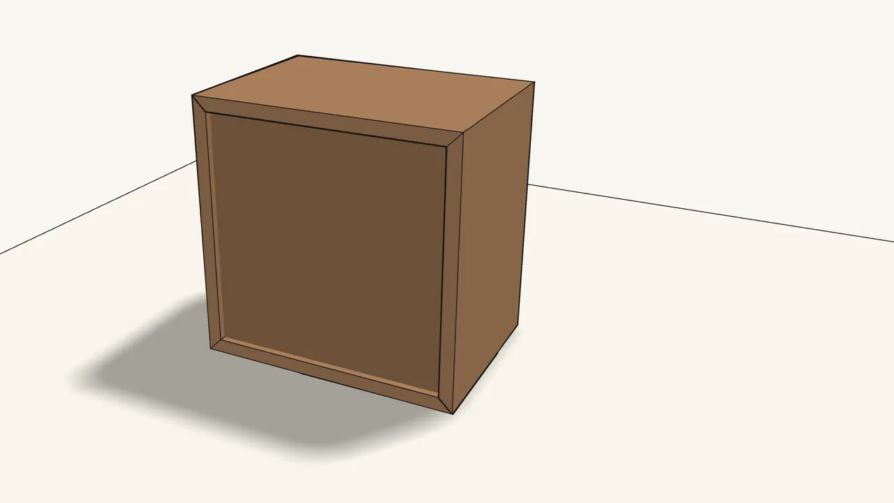 Step 6: Panel 1 goes at the top. Push the back panel fully into the bottom groove. — IKEA EKET assembly