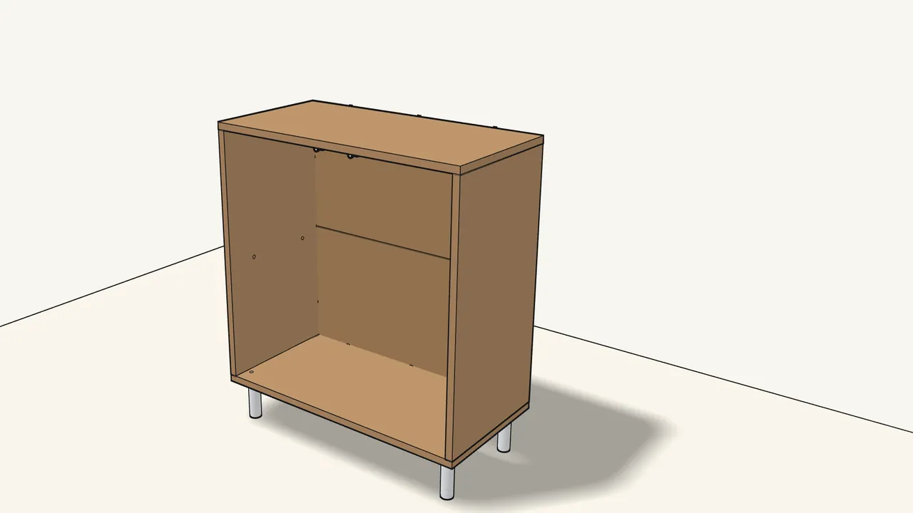 Step 8: Fit legs or another base — follow its own manual. — IKEA EKET assembly