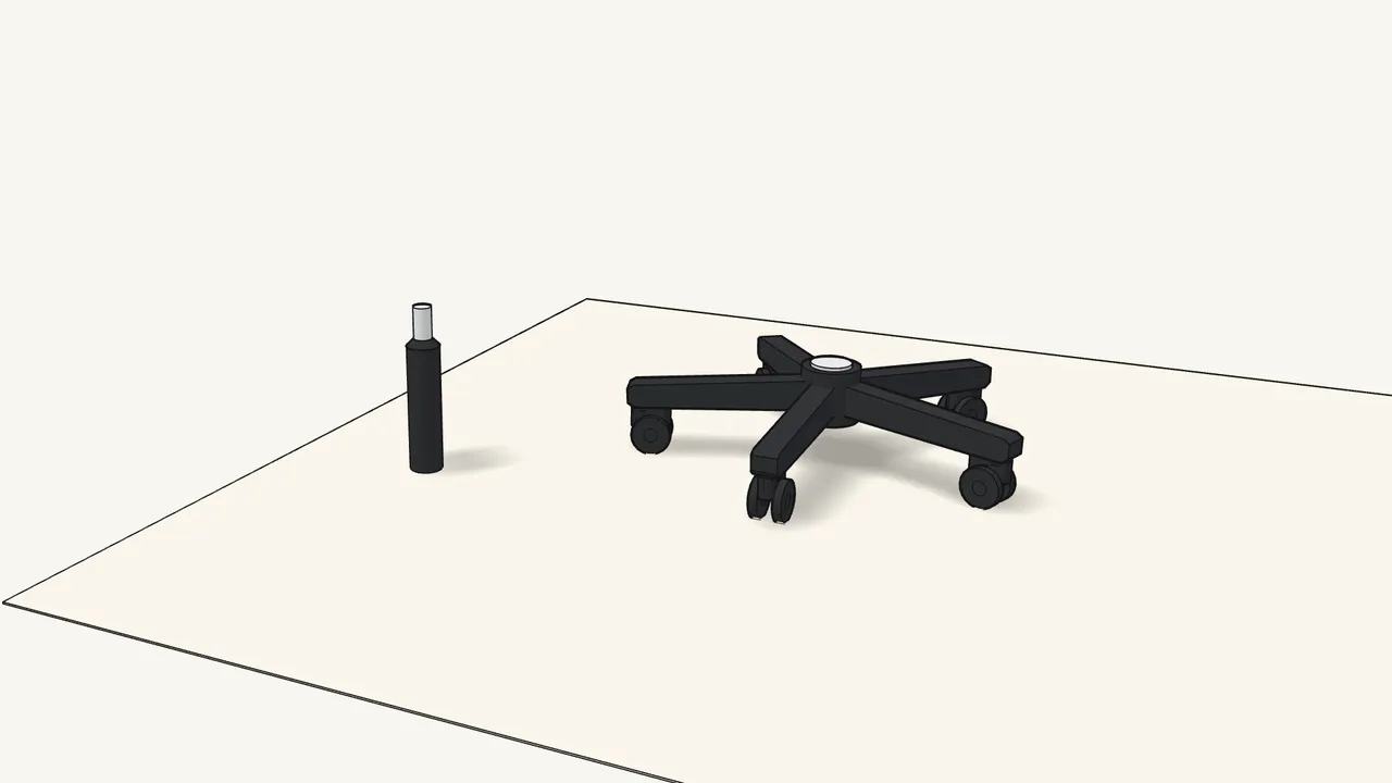 Step 5: Pull the protective cap off the top of the gas cylinder. — IKEA FLINTAN assembly