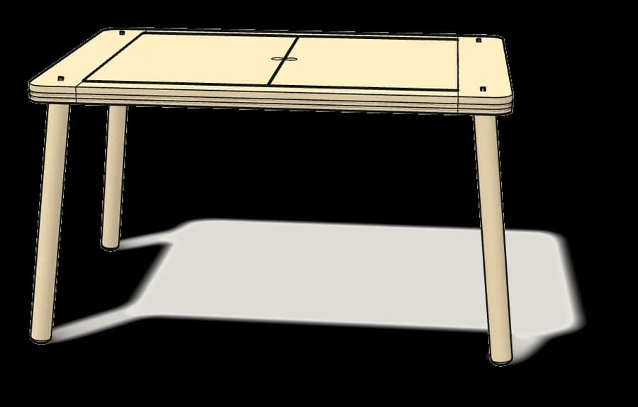 IKEA FLISAT Children's Table, assembled