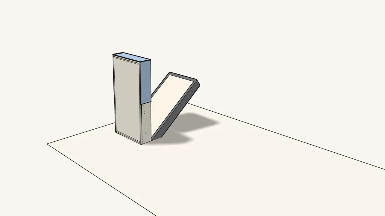 Step 1: Open the lid, stand the base on its end and pull the cover on. — IKEA FRIHETEN assembly