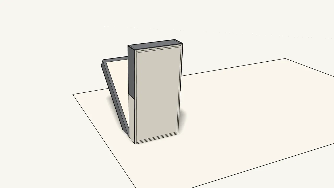 Step 2: Fold the edges of the cover over the frame at the 4 marked places. — IKEA FRIHETEN assembly
