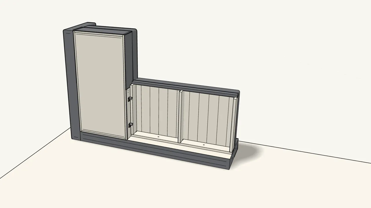 Step 10: Slide the seat section against the chaise. — IKEA FRIHETEN assembly