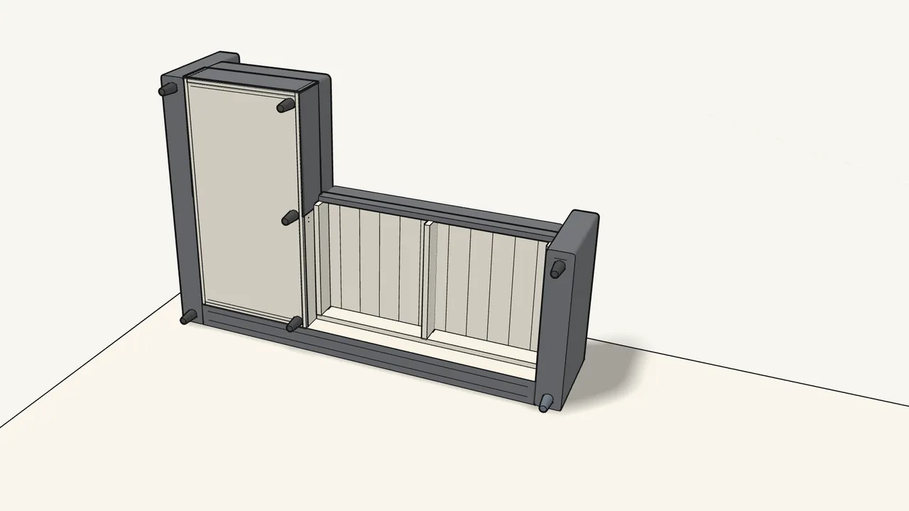 Step 15: Screw in the 7 legs (128865) by hand. — IKEA FRIHETEN assembly