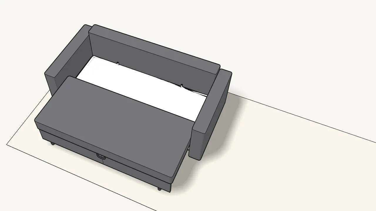Step 23: Fit the 2 rods at the back, one at each end. — IKEA FRIHETEN assembly