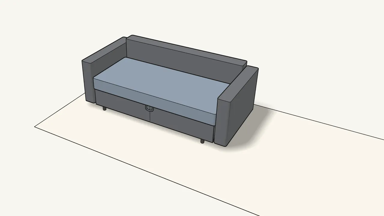 Step 24: Then push the seat back in. — IKEA FRIHETEN assembly