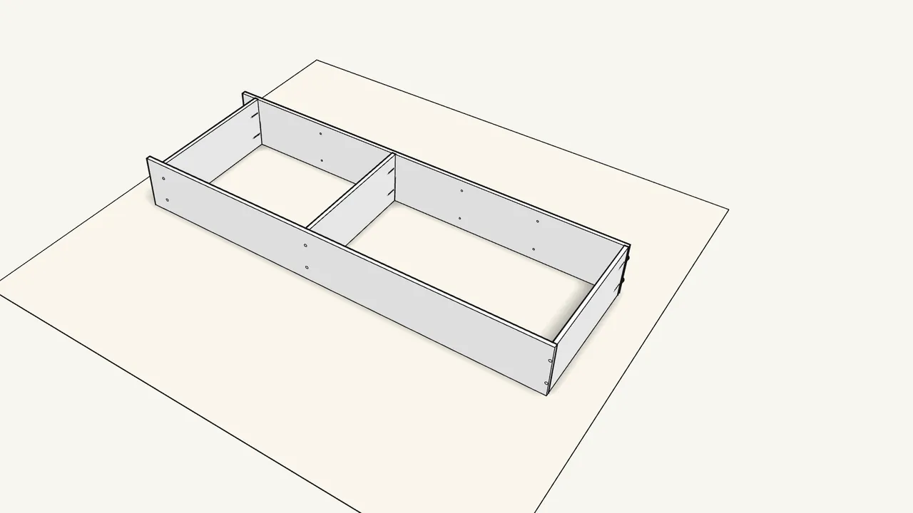 Step 5: Fit the second side panel. — IKEA GERSBY assembly