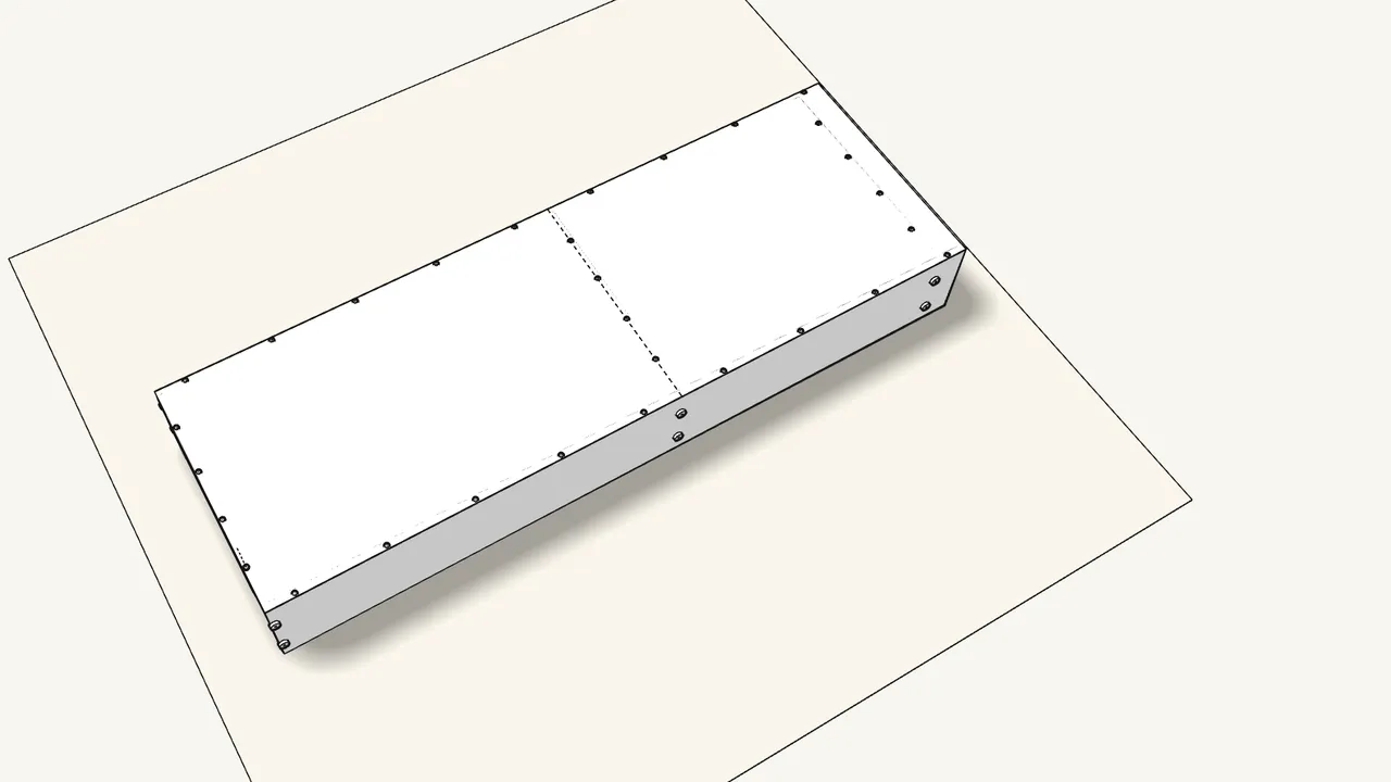 Step 9: Nail the back panel on with the nails (101221). — IKEA GERSBY assembly