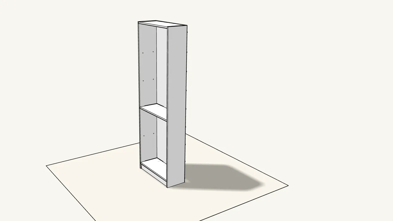 Step 10: Stand the bookcase upright. — IKEA GERSBY assembly