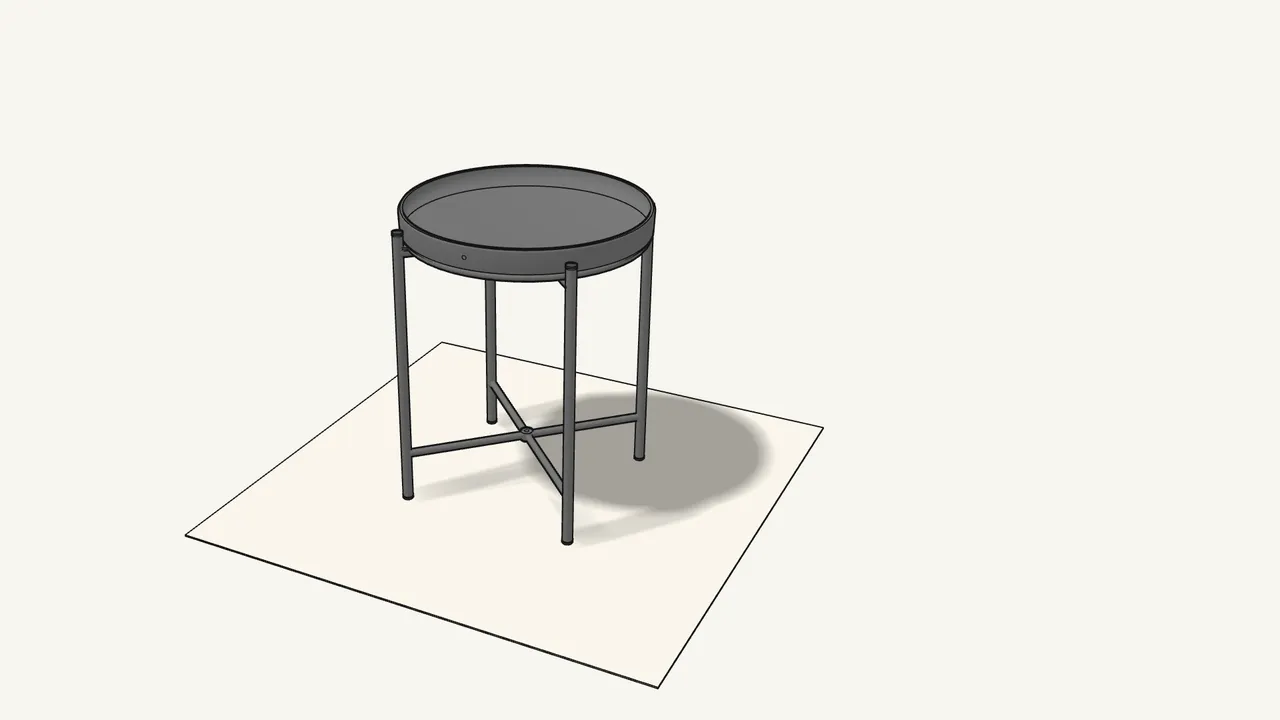 Step 5: Place the tray in the ring. — IKEA GLADOM assembly
