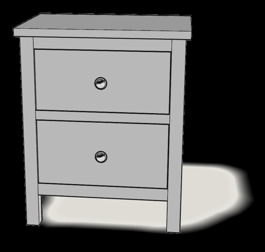 HEMNES 2-Drawer Chest