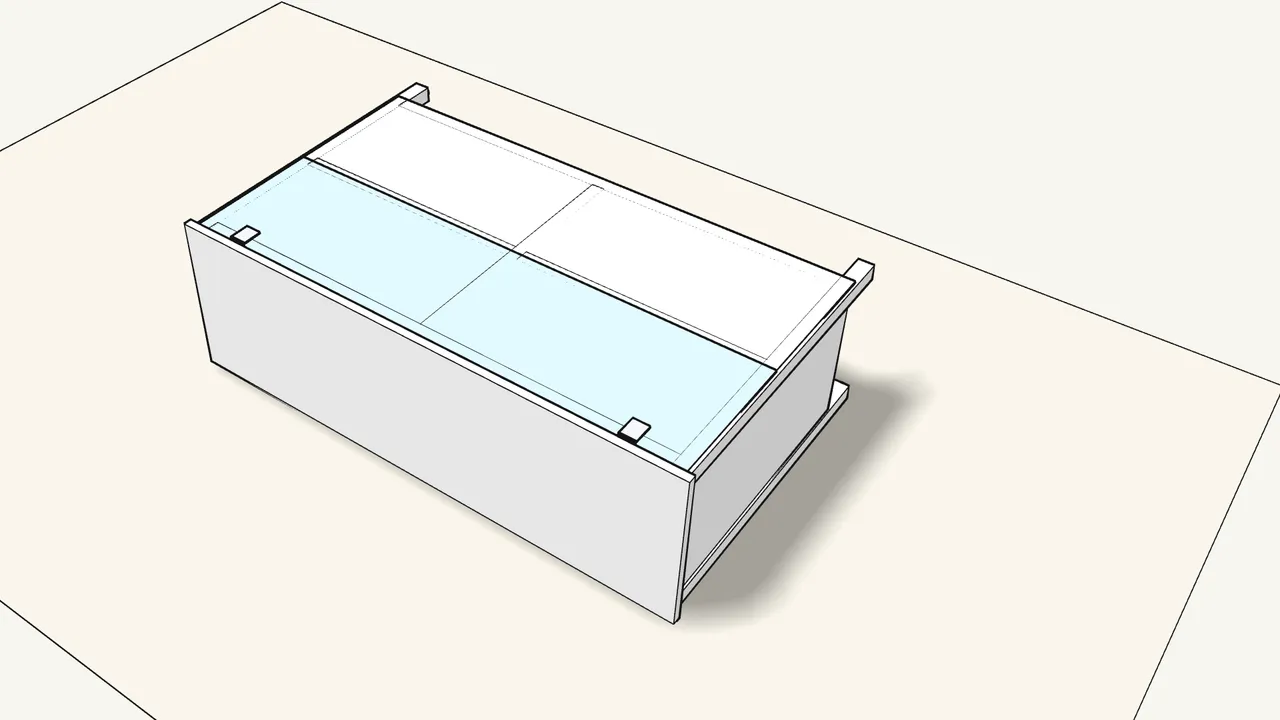 Step 17: Lay the dresser on its front. Fit the two back panels. — IKEA HEMNES assembly