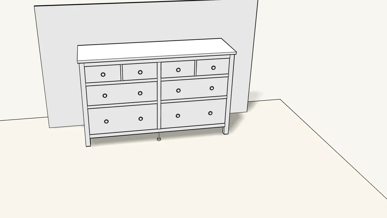 Step 26: Then the two medium drawers, and the two large ones at the bottom. — IKEA HEMNES assembly
