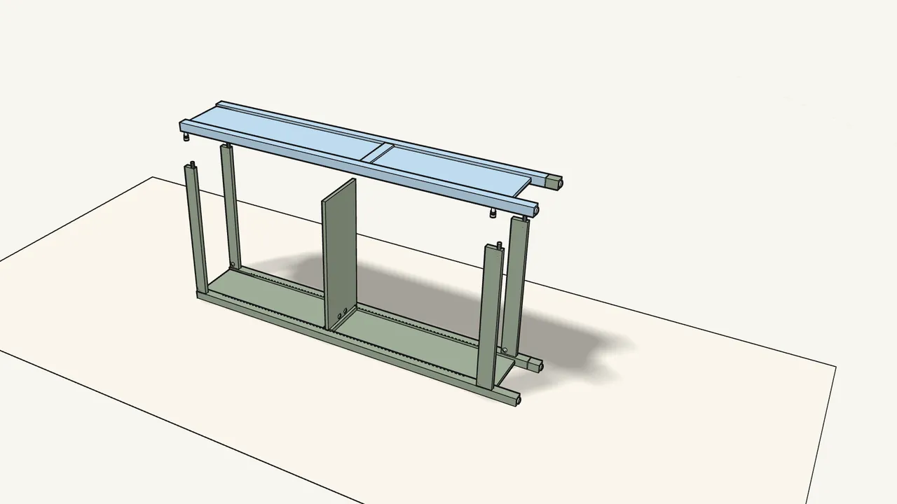 Step 10: Push 4 dowels (101350) into the rail ends. Lay the other side on top. — IKEA HEMNES assembly
