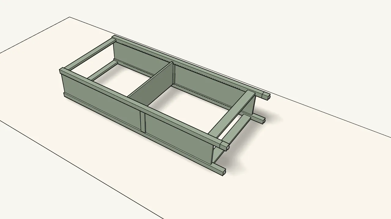 Step 12: Turn the frame over so it lies flat. — IKEA HEMNES assembly