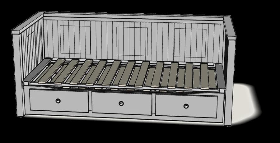 HEMNES Daybed Frame with 3 Drawers