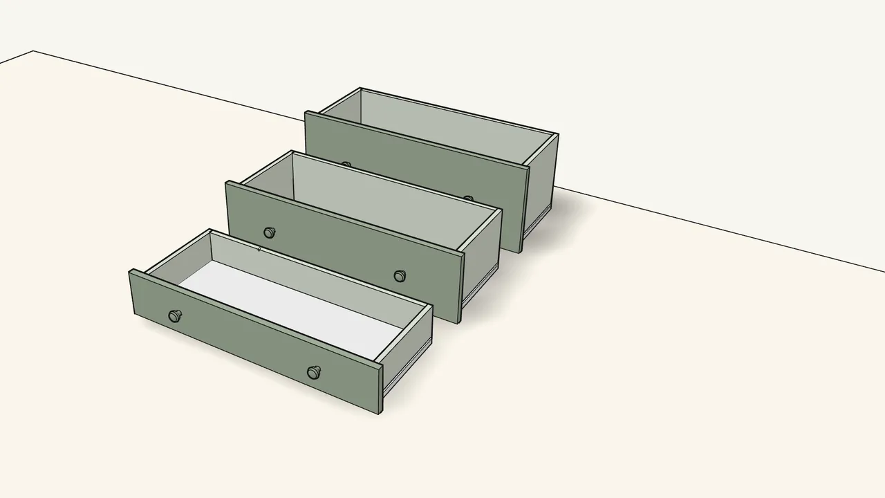 Step 6: Build the other 2 drawers the same way. — IKEA HEMNES assembly