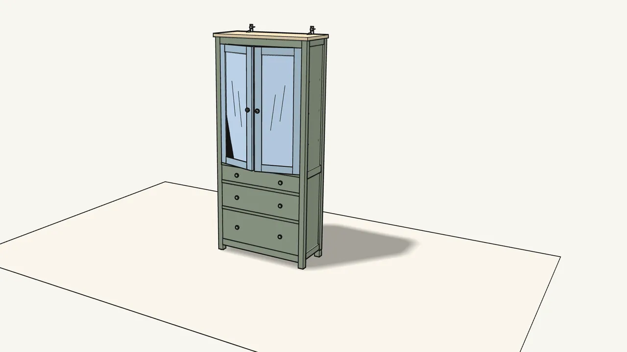 Step 26: Slide the 3 drawers in onto the runners. — IKEA HEMNES assembly