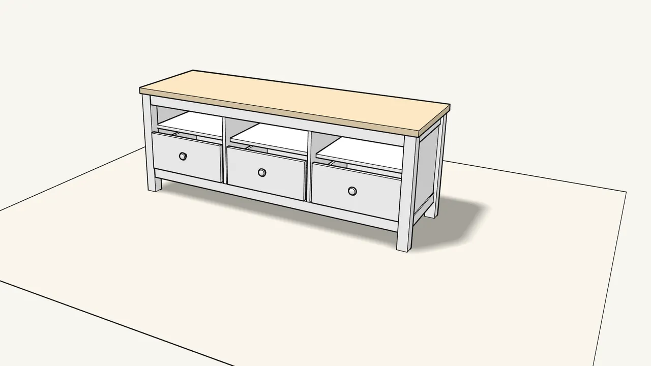 Step 26: Slide the 3 drawers onto the runners. — IKEA HEMNES assembly