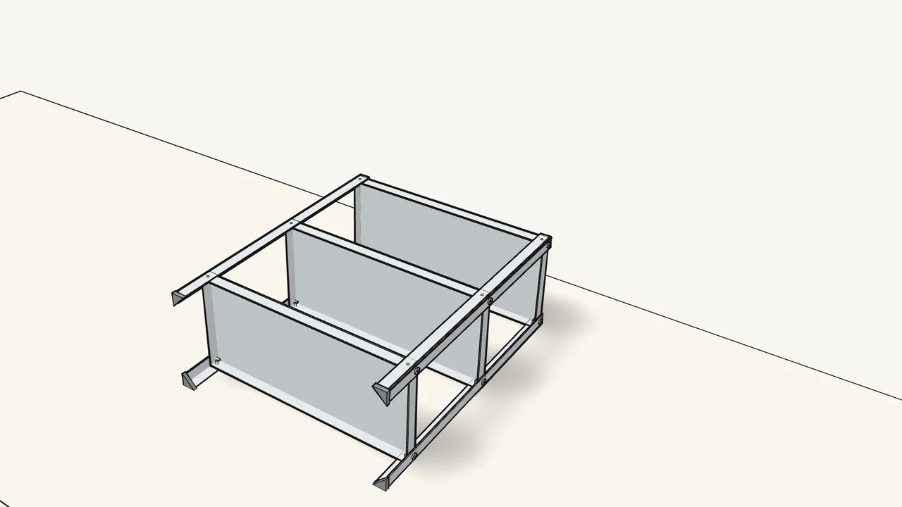 Step 8: Turn the unit over. — IKEA HYLLIS assembly