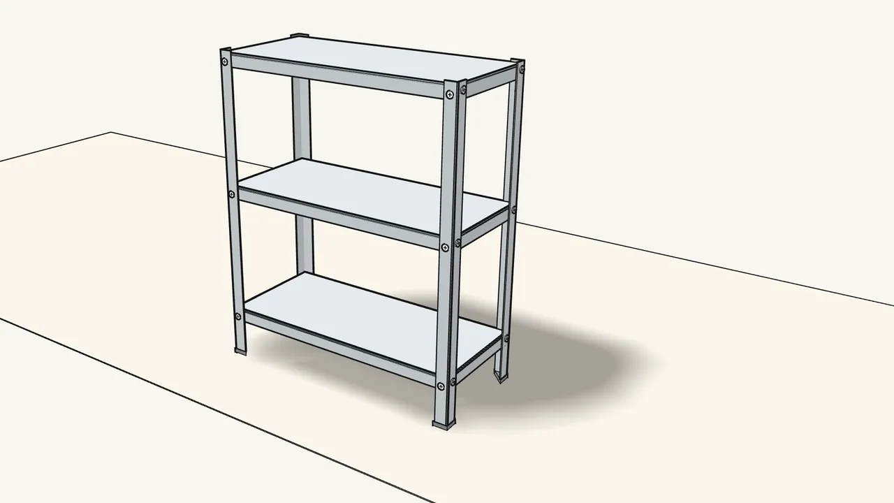 Step 10: Stand the shelf unit upright. — IKEA HYLLIS assembly