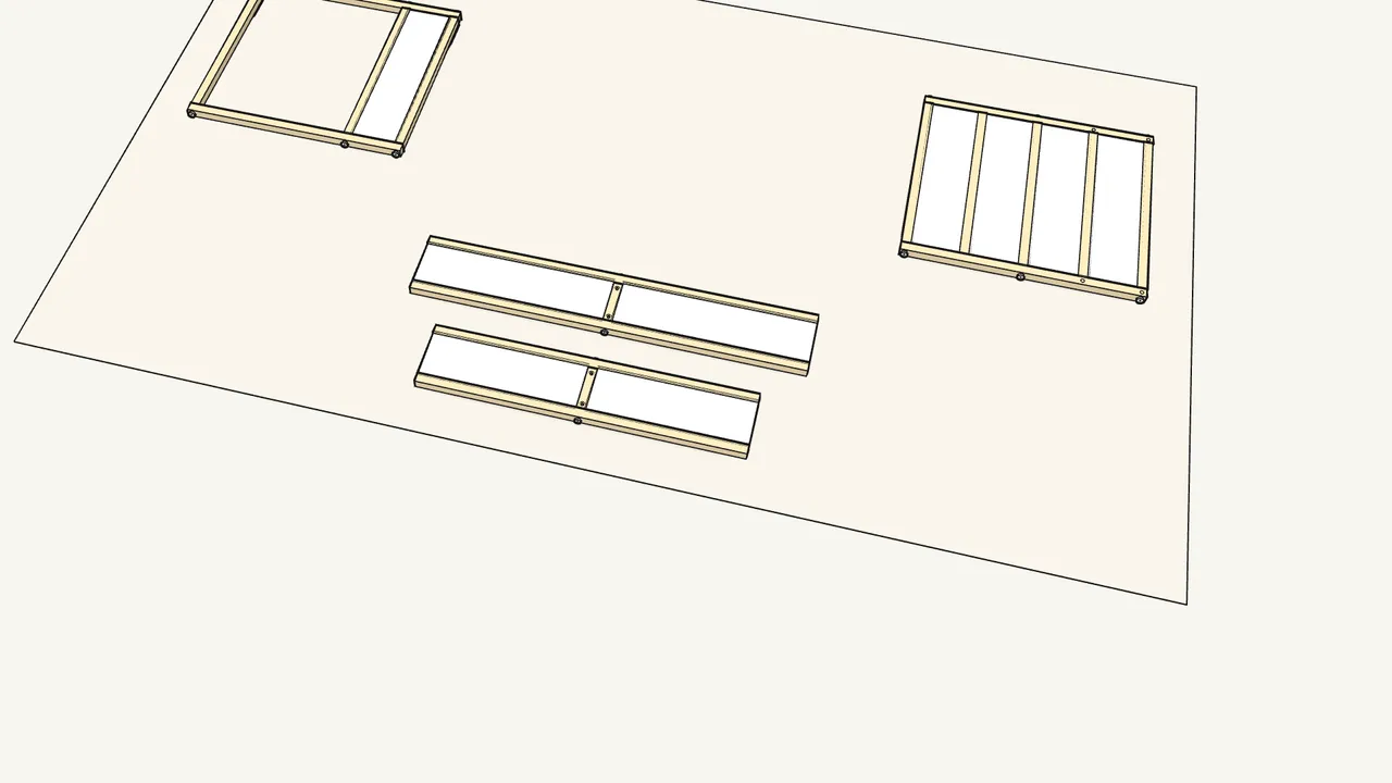 Step 9: Slide the white panels in from both ends. — IKEA KURA assembly