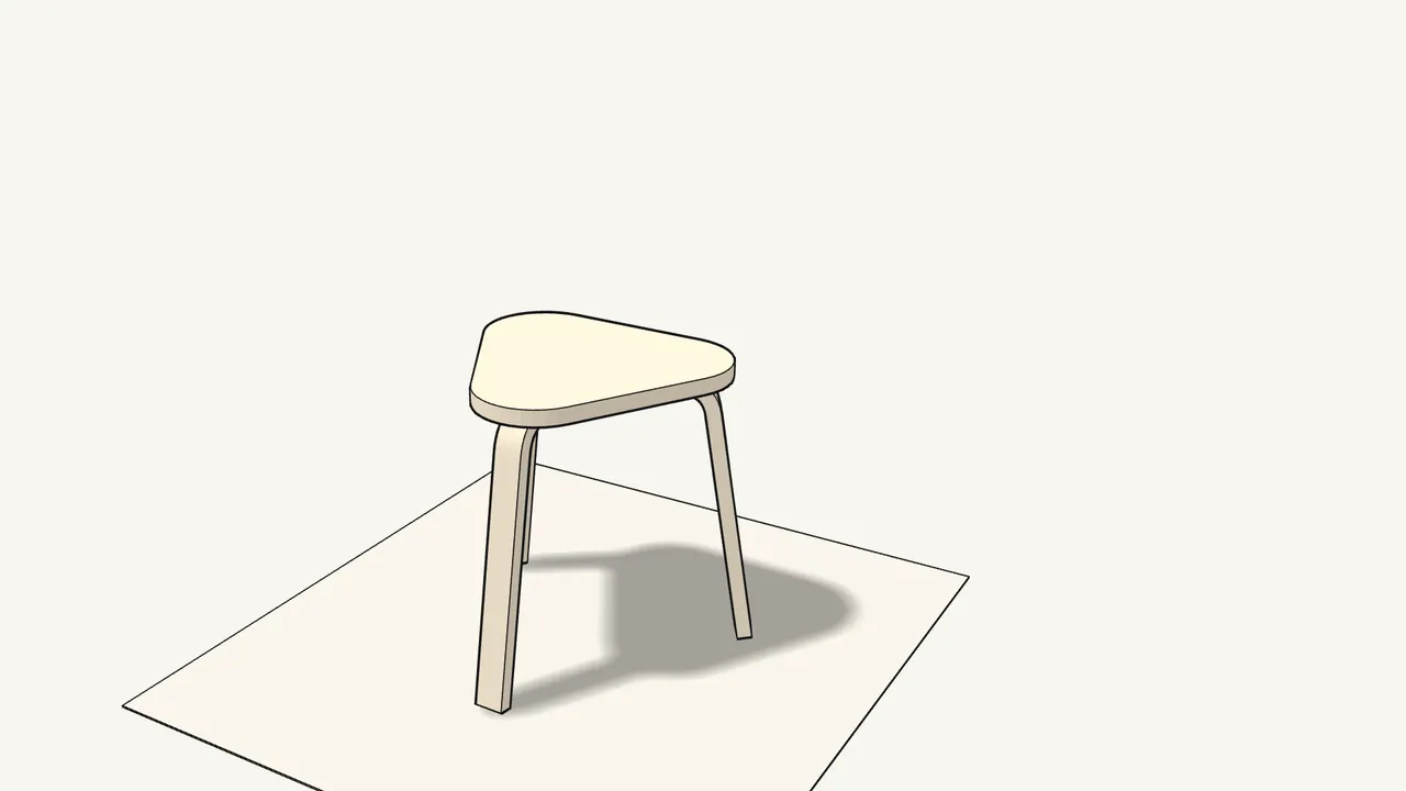 Step 5: Turn the stool the right way up. — IKEA KYRRE assembly