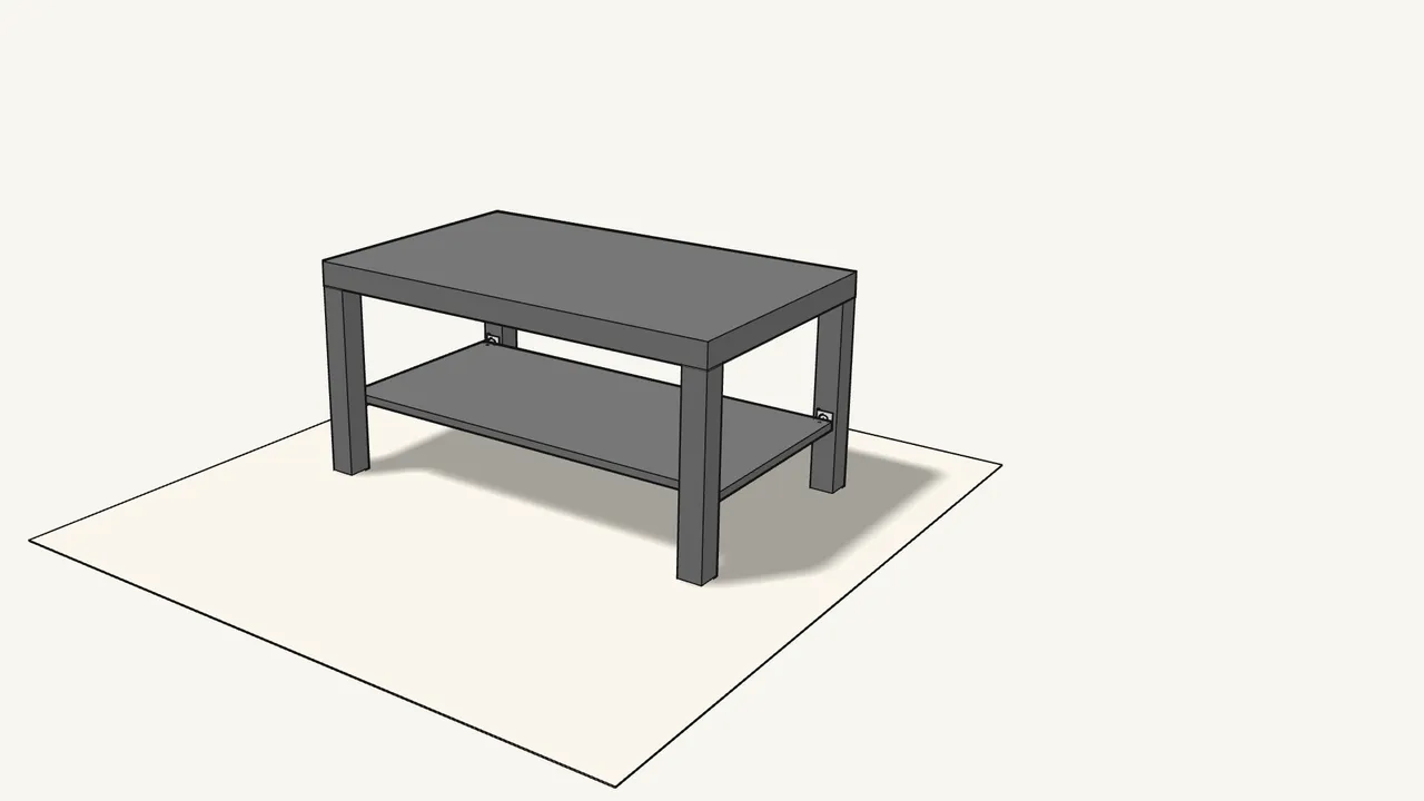 Step 13: Stand the table upright. — IKEA LACK assembly