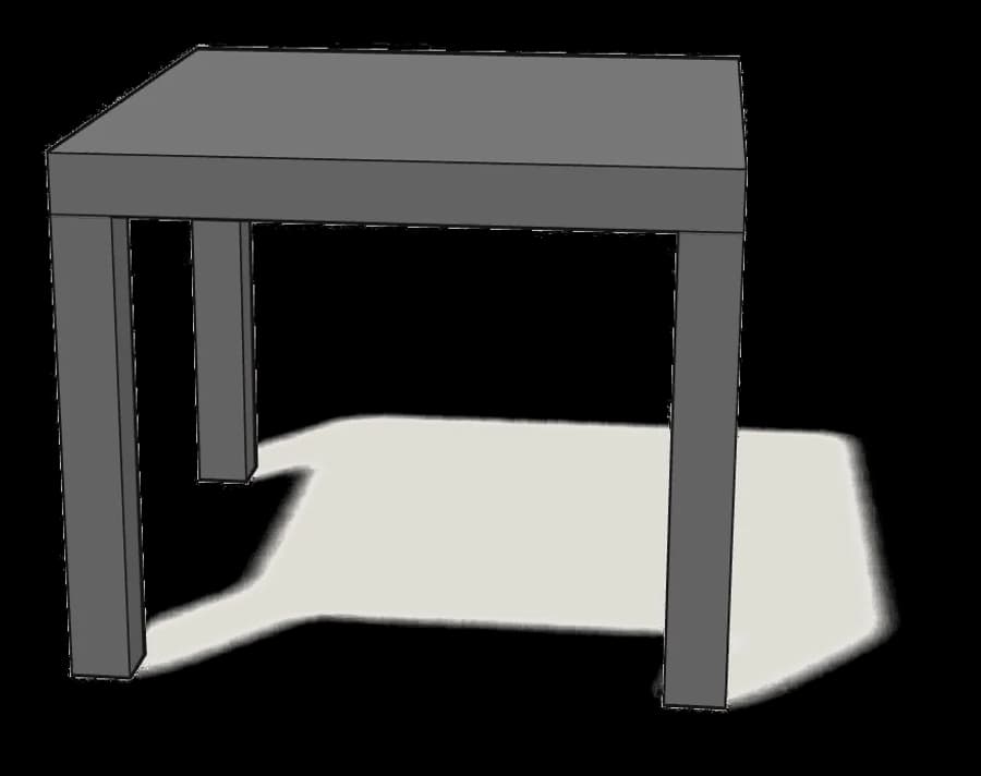 IKEA LACK Side Table, assembled