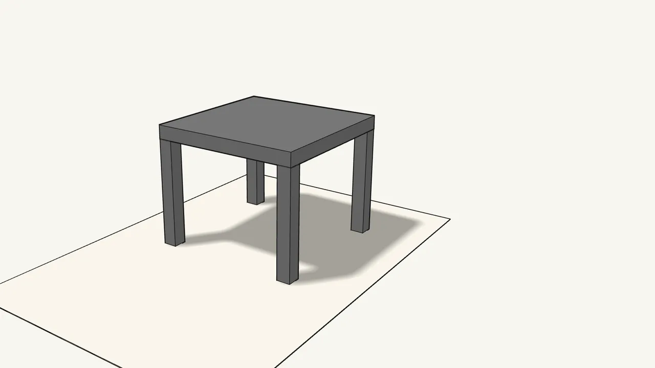 Step 5: Turn the table upright. — IKEA LACK assembly