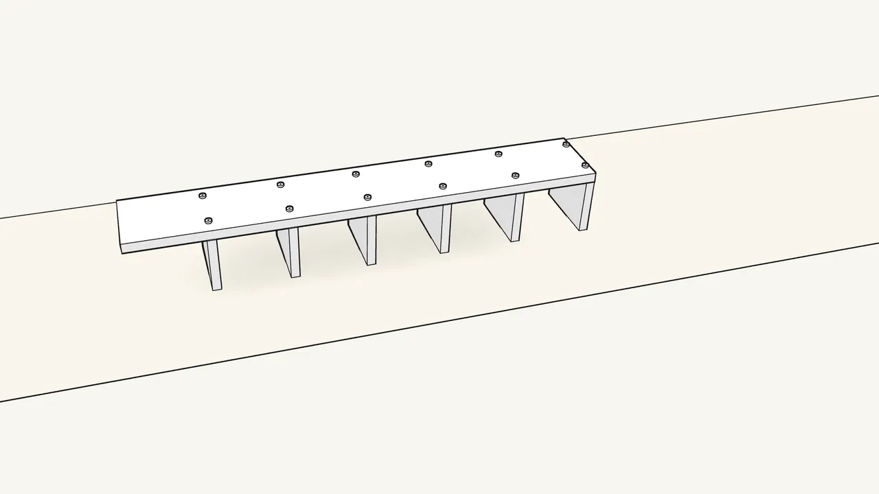 Step 3: Turn the unit over so it rests on the shelves. — IKEA LACK assembly